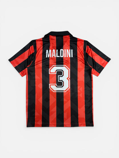 1994/95 AC MILAN MALDINI HOME JERSEY - Regular Edition