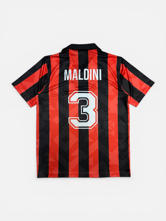 1994/95 AC MILAN MALDINI HOME JERSEY - Regular Edition