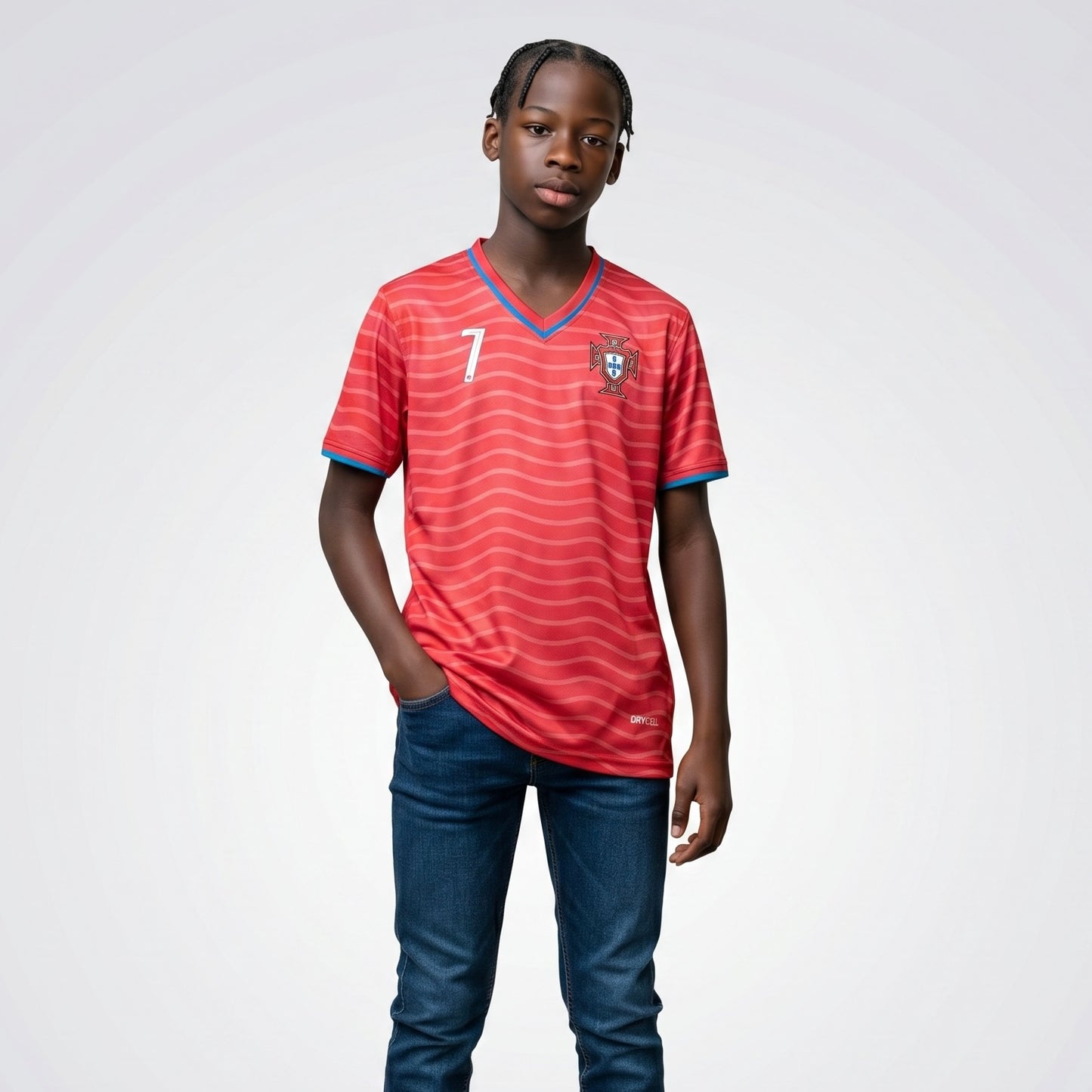 PORTUGAL RONALDO 7 KIDS JERSEY 2026 - Regular Edition