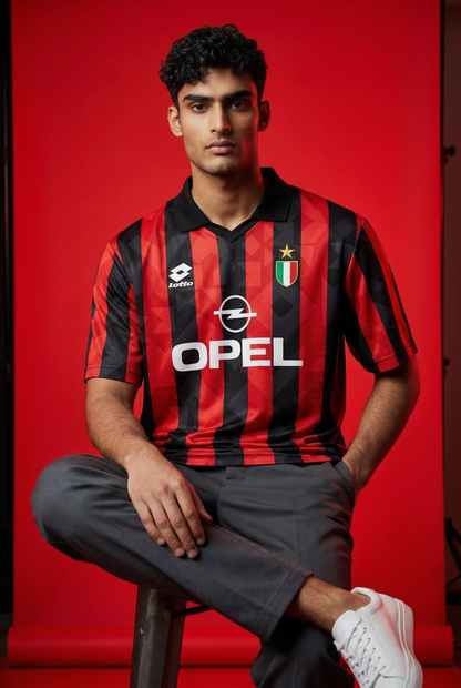1994/95 AC MILAN MALDINI HOME JERSEY - Regular Edition