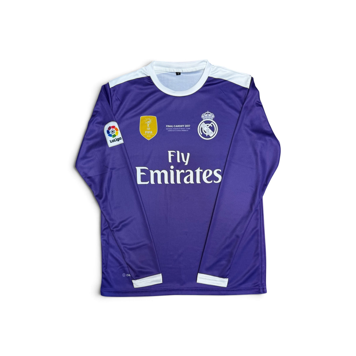 REAL MADRID AWAY 2017 UCL FINAL CR7 FULL SLEEVE JERSEY - Regular Edition
