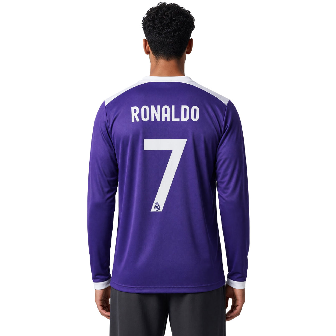 REAL MADRID AWAY 2017 UCL FINAL CR7 FULL SLEEVE JERSEY - Regular Edition