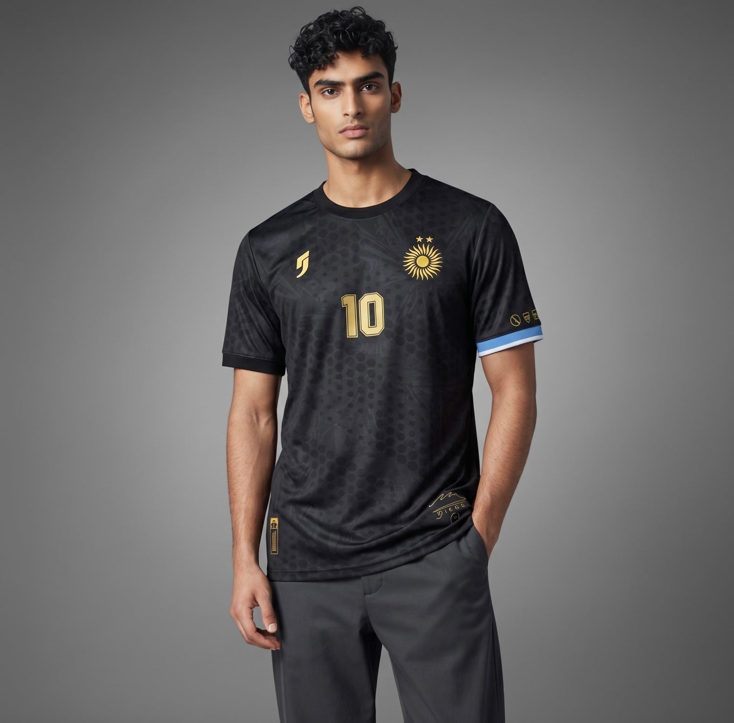 MARADONA's LIMITED EDITION BLACK JERSEY - Premium Player Fit