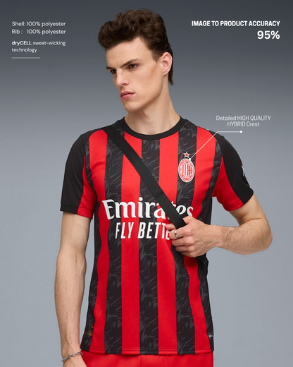 AC MILAN HOME JERSEY 2025/26 - Premium Fan Version