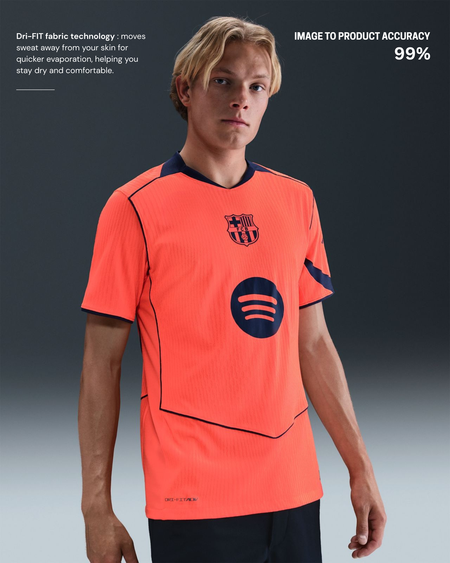 FCB THIRD T90 25/26 - ENGINEERED DRYFIT JERSEY