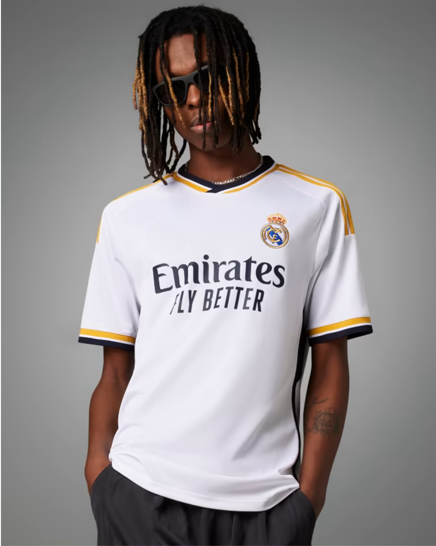 Madrid Home White 23-24 Football Jersey - Premium Stadium Version