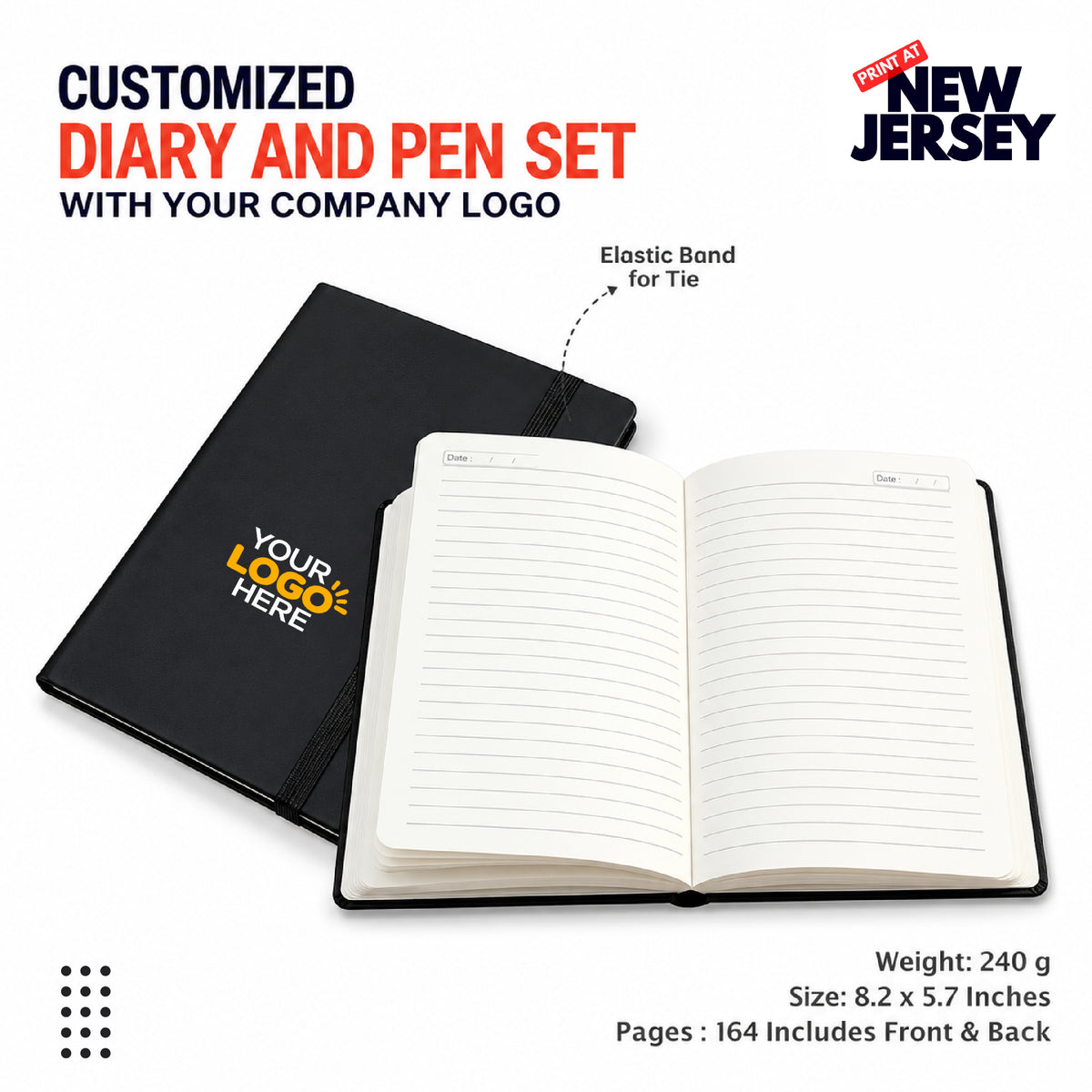 2 in 1 Diary & Pen Corporate Gift Set